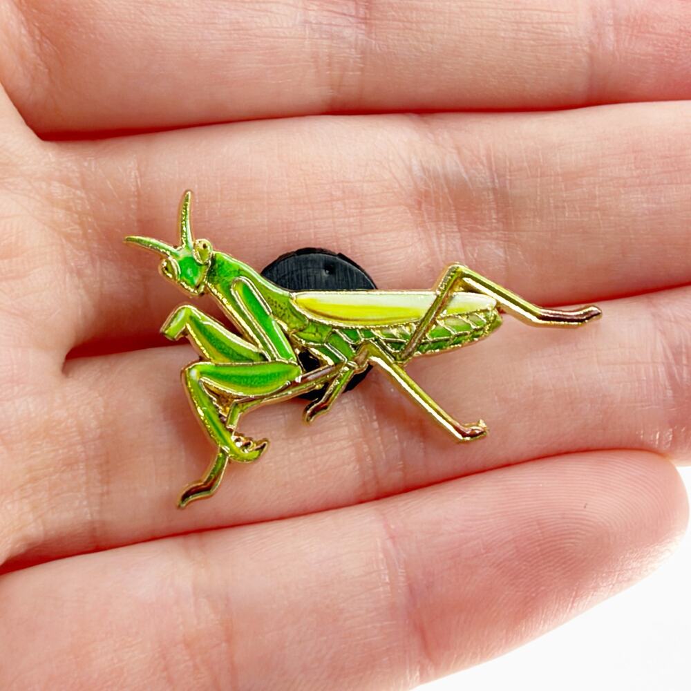 Praying Mantis Enamel Pin Insect Bug Nature Goth Cottagecore Entomology